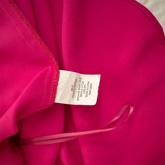 Amanda Uprichard Talita Top Hot Pink - Picture 4 of 5